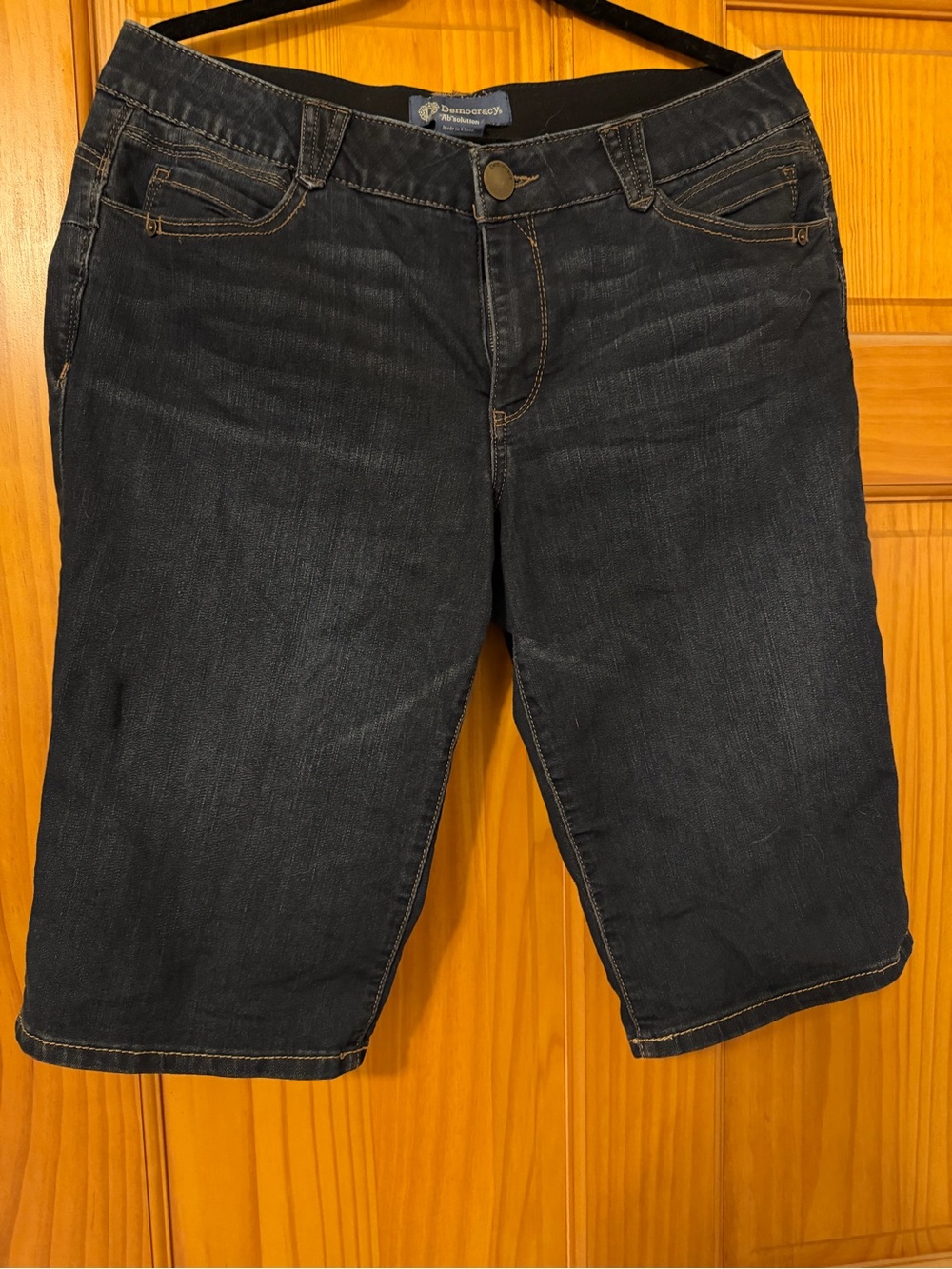Democracy Dark Indigo Denim Bermuda Shorts
